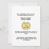 グランドオープニングコーヒーハウス招待状 招待状 (正面)