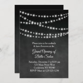 グランドオープニングトゥインクルライトチョークボード 招待状 (正面/裏面)