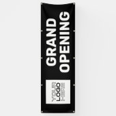 グランドオープニングニューストアロゴアウトドア事業 横断幕 (縦)