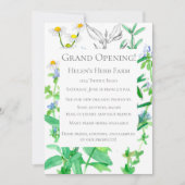 グランドオープニングニュービジネスハーブファーム 招待状 (正面)