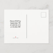 グランドオープニングパーティの招待状 インビテーションポストカード (裏面)