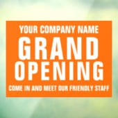 グランドオープニングビジネスサイネージ ウィンドウサイン (シート3)