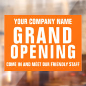 グランドオープニングビジネスサイネージ ウィンドウサイン (シート2)