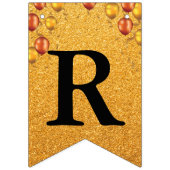 グランドオープニングフェイク金ゴールドグリッター金ゴールドバルーン バンティングフラッグ (第3の旗)