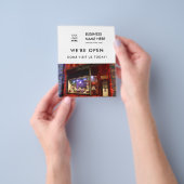 グランドオープニングベーカリーショップカスタムフォトロゴホワイト チラシ (手)