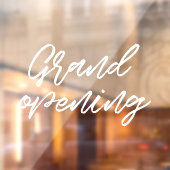 グランドオープニングモダンタイポグラフィショーフロント ウィンドウサイン (シート2)