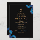 グランドオープニングリボン切断式 招待状 (正面/裏面)