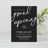 グランドオープニングロゴエレガント事業 招待状 (スタンド正面)