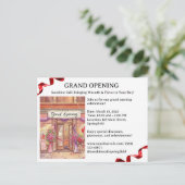 グランドオープニング招待状 ポストカード (スタンド正面)