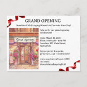 グランドオープニング招待状 ポストカード (正面)