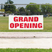 グランドオープニング新広告事業の赤はっきりした色 横断幕 (インサイチュ)