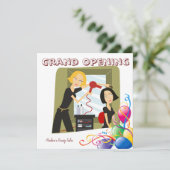 【グランドオープニング】ビューティーサロン カード ご招待 (スタンド正面)