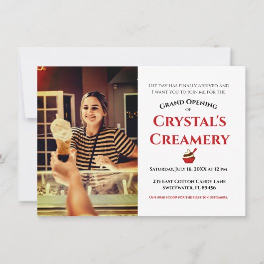 グランドオープニング 案内状 (正面)