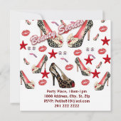 【グランドオープンのお知らせ】ビューティーサロン カードご招待 招待状 (裏面)