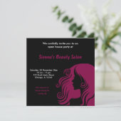 グランドオープンのサロン（マロン） 招待状 (スタンド正面)