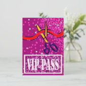 グランドオープンのローンチ ピンクVIPパーティー招待 招待状 (スタンド正面)