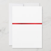 グランドオープンの赤いリボンカット式 招待状 (裏面)