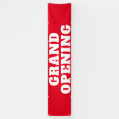 グランドオープンはっきりしたグレッドホワイトラージアウトドア 横断幕 (縦)