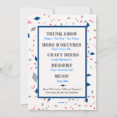 グランドオープンイベントブルーリボン招待状 招待状 (裏面)