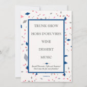 グランドオープンイベントブルーリボン（オープンバック） 招待状 (裏面)