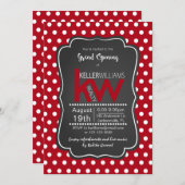 グランドオープンハウスパーティーイベント招待状 招待状 (正面/裏面)