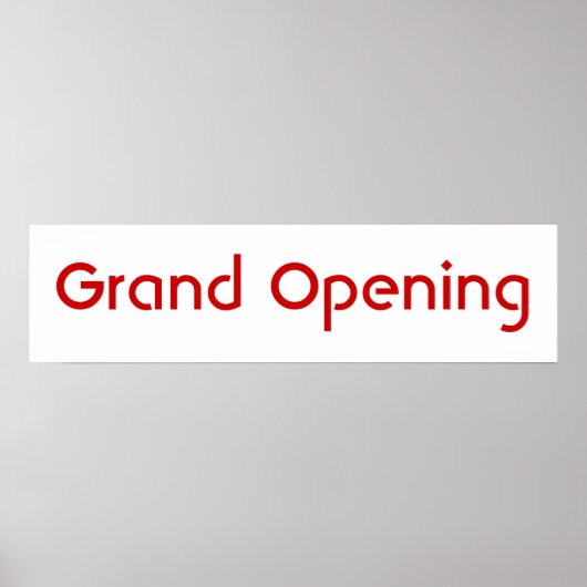 グランドオープン ポスター (正面)