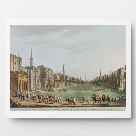 グランドカイロの主要広場とムラド・ベイズ フォトプラーク (正面)