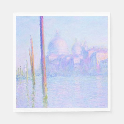 グランドカナルインヴェネツィア(by Claude Monet) スタンダードランチョンナプキン (正面)