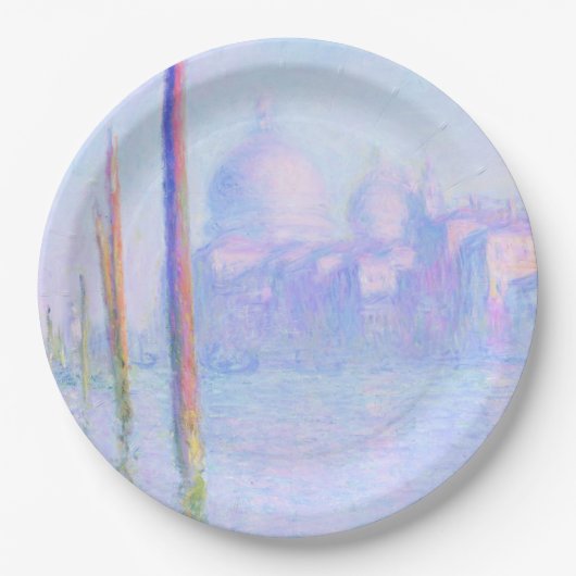 グランドカナルインヴェネツィア(by Claude Monet) ペーパープレート (正面)