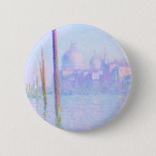 グランドカナルインヴェネツィア(by Claude Monet) 缶バッジ (正面)