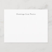グランドカナルヴェネツィアイタリアカスタムヴェネツィア文字 ポストカード (裏面)