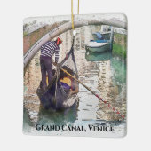 グランドカナルヴェネツィア、イタリアデザインオーナメント セラミックオーナメント (左)