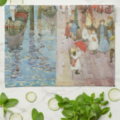 グランドカナル、ヴェネツィアバイモーリス・プレンダーガスト キッチンタオル (折り畳み)