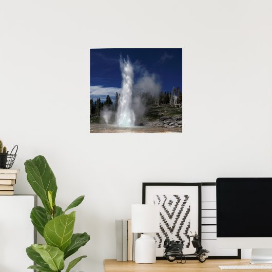 グランドガイザーとヴェントガイザーイエローストーン ポスター (ホームオフィス)