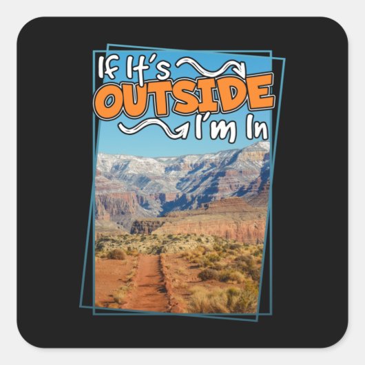 グランドキもしニオン外にいる私は スクエアシール (正面)