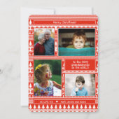 グランドキッズおじいちゃん祖母の写真メリークリスマス シーズンカード (正面)