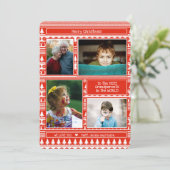 グランドキッズおじいちゃん祖母の写真メリークリスマス シーズンカード (スタンド正面)