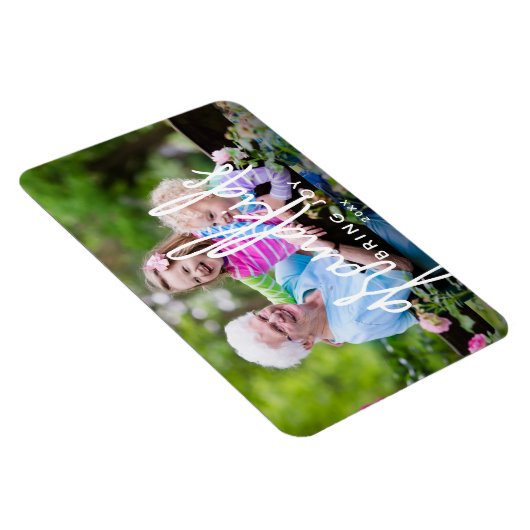 グランドキッズがジョイ写真を持ち込む マグネット (右側)