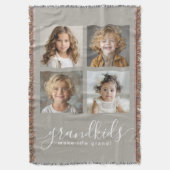 グランドキッズがライフコラージュを作る スローブランケット (正面縦)