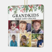 グランドキッズが人生のグランドクリスマスの飾り セラミックオーナメント (左)