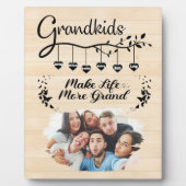 グランドキッズが人生をより壮大なカスタム家族の写真にする フォトプラーク (正面)
