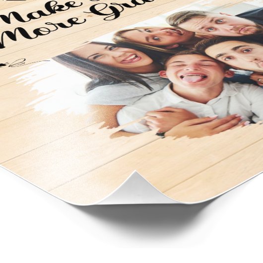 グランドキッズが人生をより壮大なカスタム家族の写真にする フォトプリント            (角)