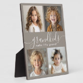 グランドキッズが人生を作る4フォトコラージュ フォトプラーク (側面)