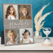 グランドキッズが人生を作る4フォトコラージュ フォトプラーク (側面)