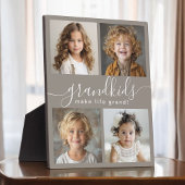 グランドキッズが人生を作る4フォトコラージュ フォトプラーク