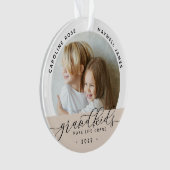 グランドキッズが人生を壮大な写真に オーナメント (正面)