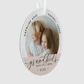 グランドキッズが人生を壮大な写真に オーナメント (正面)