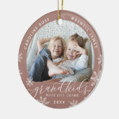 グランドキッズが人生を壮大な写真に セラミックオーナメント (左)