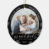 グランドキッズが人生を壮大な写真に セラミックオーナメント (左)