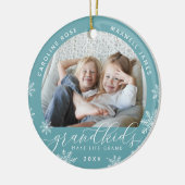 グランドキッズが人生を壮大な写真に セラミックオーナメント (左)